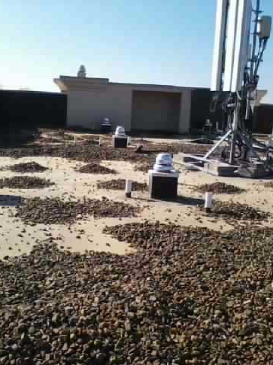 image of roof top showing damage