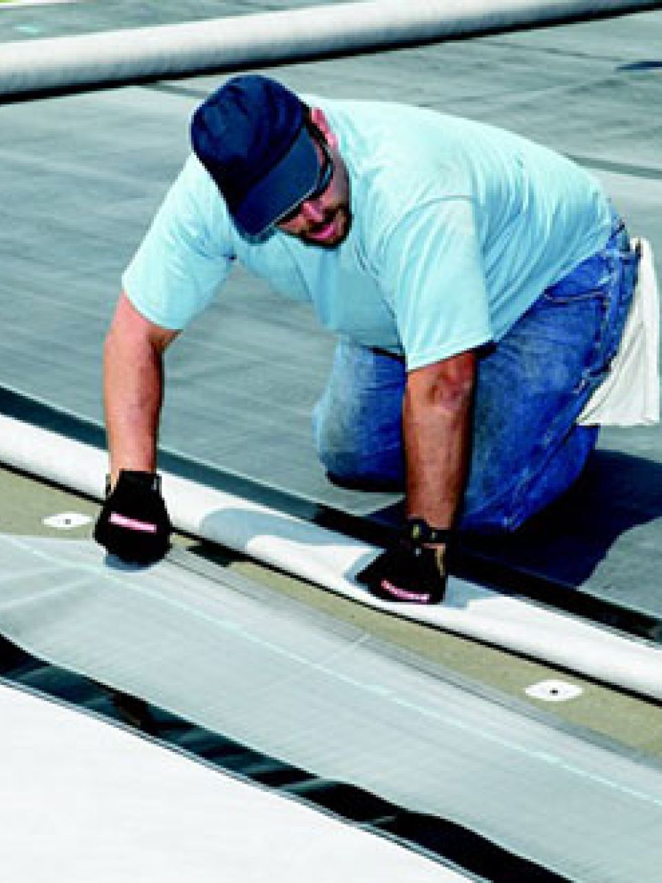 preparing new roof installation